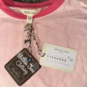 NWTs Matilda Jane “Let’s Go Together With Love” Tunic, Youth Sz 8